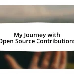 My Journey with Open Source Contributions