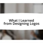 What I Learned from Designing Logos